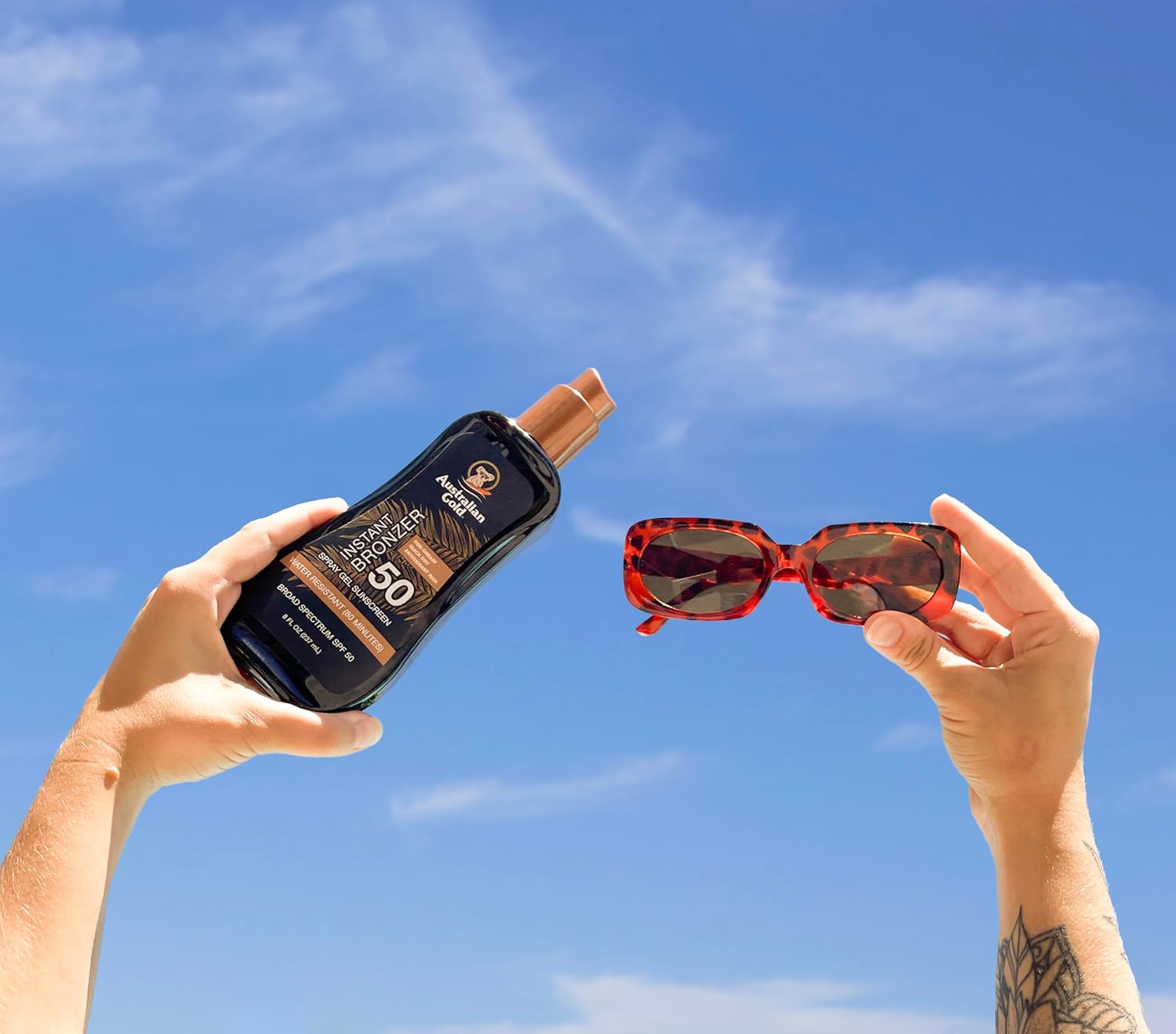 Australian Gold Spray Gel Sunscreen with Instant Bronzer SPF 50, 8 Ounce | Moisturize & Hydrate Skin | Broad Spectrum | Water Resistant,B07DG52KLY - Image 4