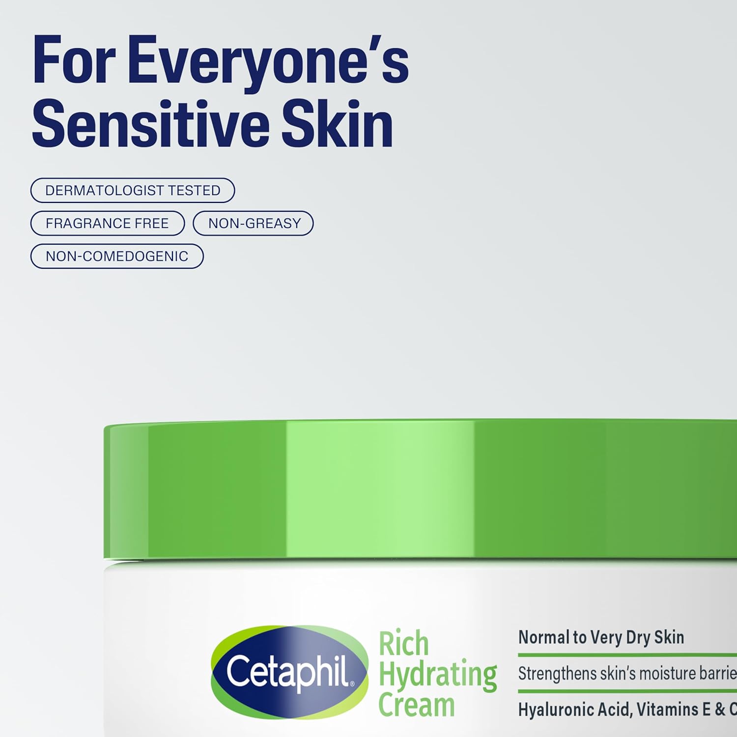Cetaphil Rich Hydrating Night Cream 1.7 oz with Hyaluronic Acid for Dry Skin - Image 4