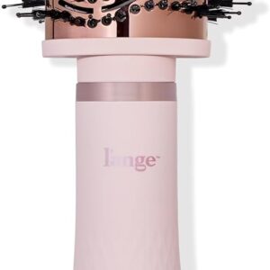 Lange Hair Multi Volume Series Hair Dryer Brush | Thermal Brush Blowout | Adjustable Settings Dual Voltage | Blow Dryer Volumizer | Lightweight Titanium Tool Travel Hair Care | (Blush - Oval 75mm)