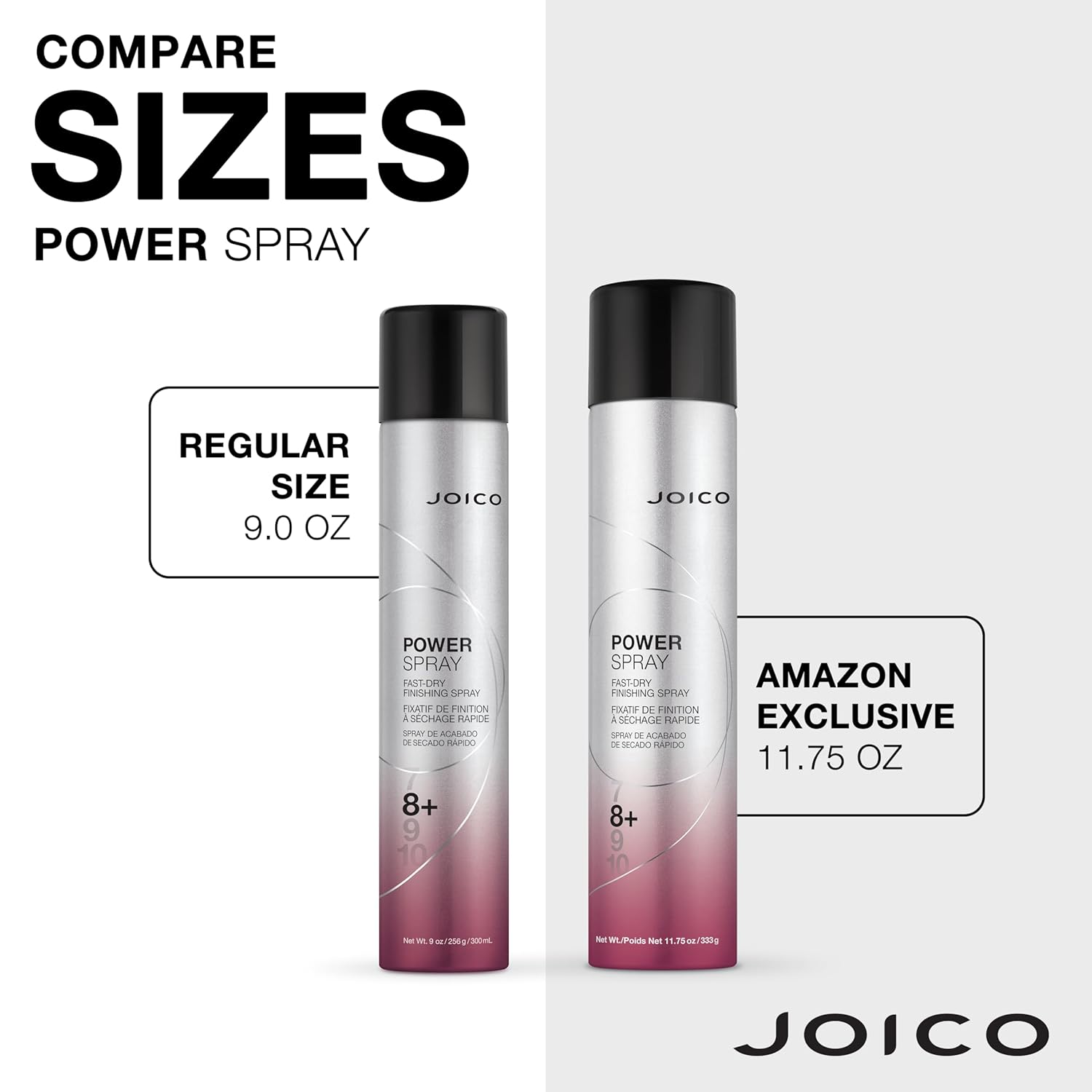 Joico Power Spray Fast-Dry Finishing Spray | For Most Hair Types | Protect Against Heat & Humidity | Protect Against Pollution & Harmful UV | Paraben & Sulfate Free | 72 Hour Hold - Image 4