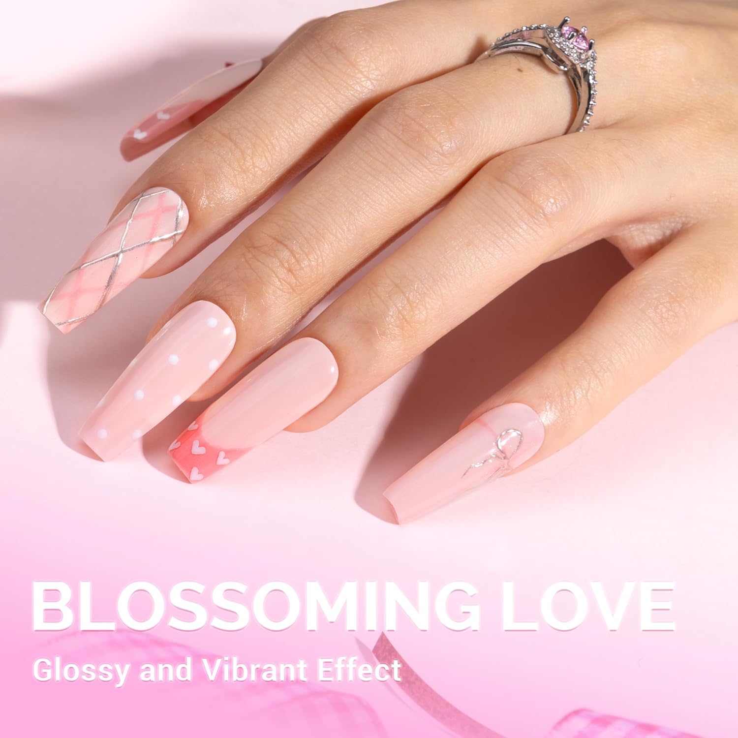 MelodySusie Thick Nude Pink Gel Nail Polish,0.5fl oz Soak Off UV LED Funny Bunny Gel Polish Pink Gel Polish Christmas Gift for Women Nail Art Manicure Salon DIY Nail Design Decoration at Home-093 - Image 3