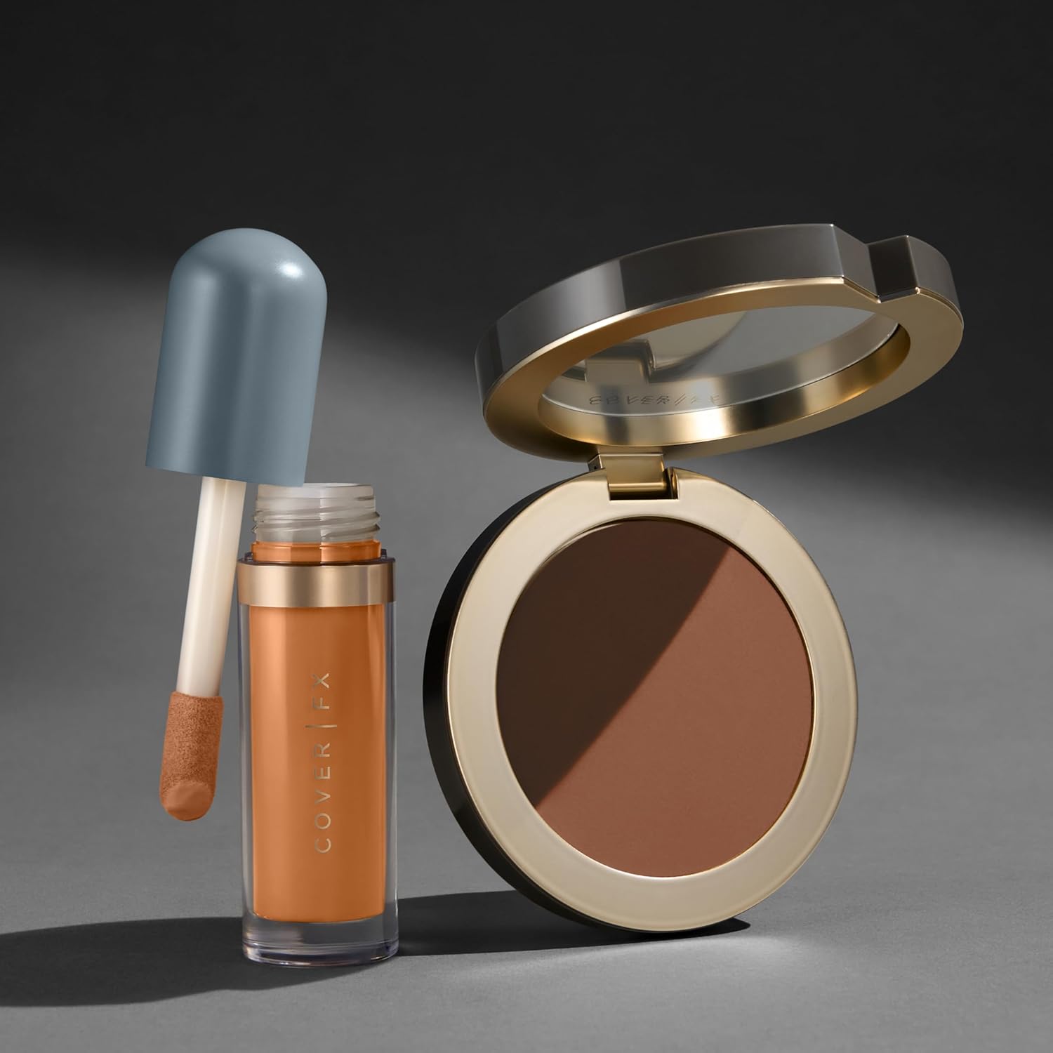 Cover FX Discoloration Kit: Total Coverage Cream Foundation - D4 + Skin Discovered Longwear Concealer, R2 - Full Coverage - Image 2