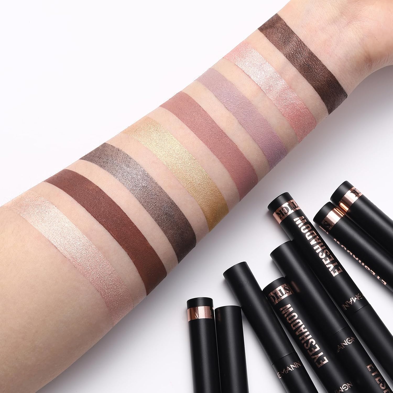 Jolilab Eyeshadow Stick Set, 8 Colors Matte Professional Bright-Colored Contouring and Highlight Eyeshadow Stick, Cream Waterproof Long Lasting High Pigmented Eye Shadow. (8, EYESHADOW B) - Image 8