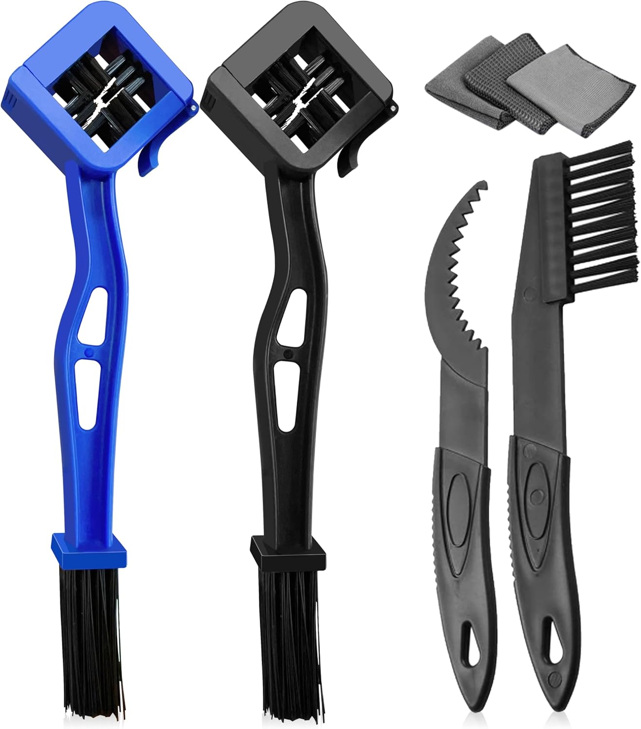 Bicycle Cleaning Brush, 5PCS Bicycle Chain Cleaning Tool Set,Bike Chain Crankset Brush,Bike Cleaner Brush Tools Bike Chain Cleaner Brush Suitable for All Bike