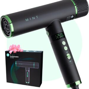 MINT Hummingbird Smart Professional Hair Dryer with Diffuser | Best Lightweight Blow Dryer with Brushless Motor | High Speed Ionic Hair Dryer with Ultra Quiet BLDC Motor