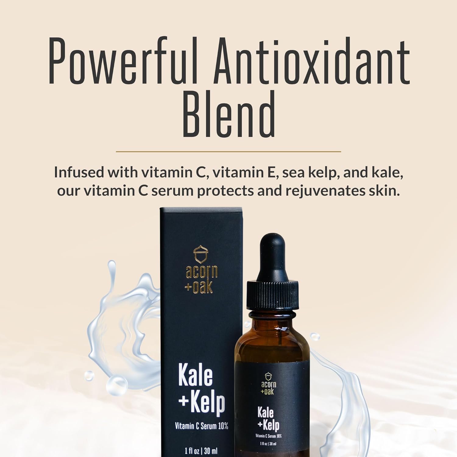 Vitamin C Face Serum - Natural Anti-Aging Serum with 10% Vitamin C, Aloe, Niacinamide, & Hyaluronic Acid, Soothing Skin Care, Firms & Evens Skin Tone, Dark Spot Remover for Face (1 fl oz) - Image 4