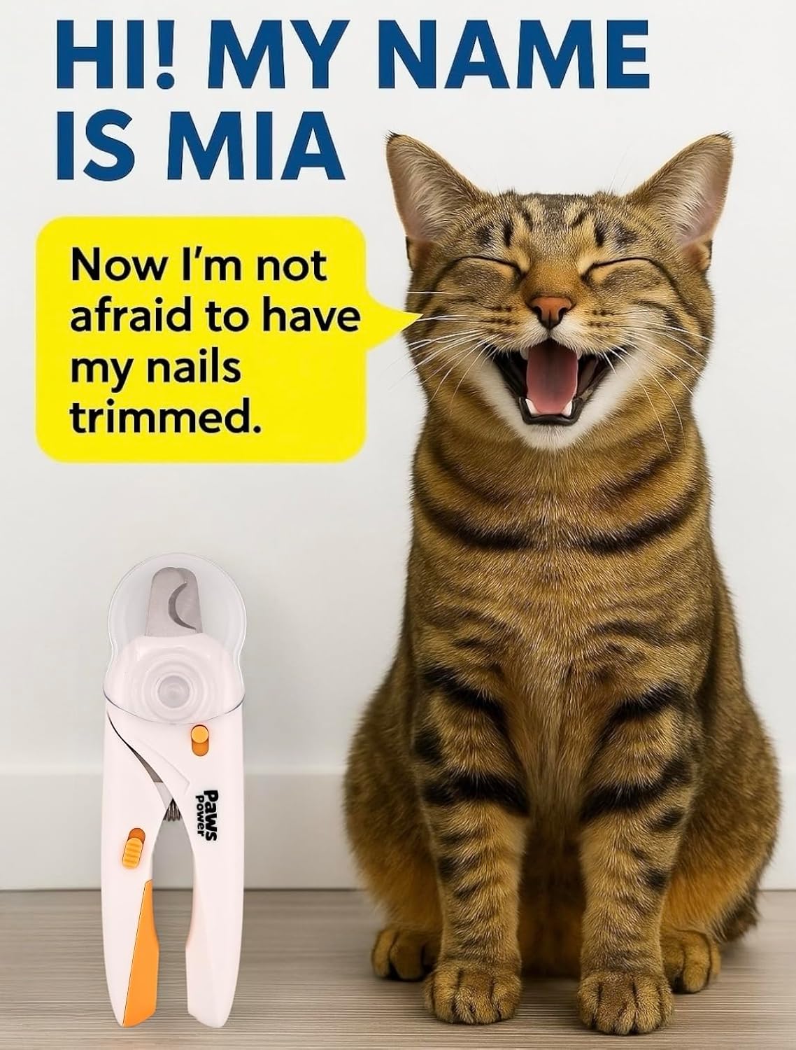 Cat Nail Clipper & Small Dog Nail Clippers with LED Light - Illuminates Nails & Bloodline for Safe, Easy Trimming - Extra Sharp, Avoid Over-Cutting - Essential Cat Supplies, White - Image 8
