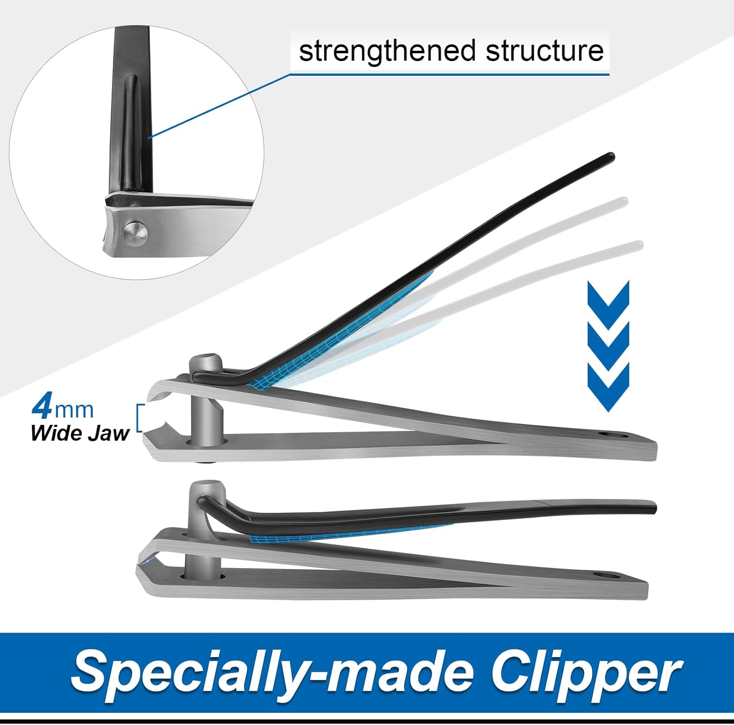 Long Handled Toenail Clippers, 4mm Wide Jaw Opening,for Seniors, Overweight, Obese, Pregnant and Waist Patients, No Need to Bending, Cutting Very Easily (Green, S-20'/50cm) - Image 6