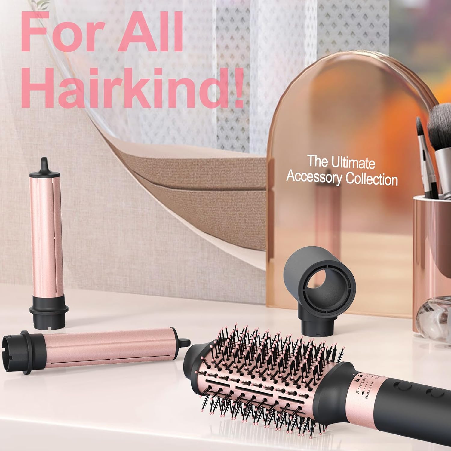 Nimmu Hair Dryer Brush with 120,000 RPM High-Speed Negative Ionic Blow Dryer Brush Fast Drying, Multi Hair Styler Curlers, Professional Hot Air Styler for Curling Volumizing Straightening Styling - Image 6