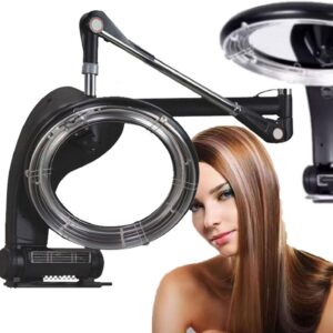 Professional Hair Dryer, Wall-Mount Infrared Hair Steamer, Hair Salon Colour Processor Plate Heater Salon Barber System Hood For Hair Salon Or At Home Hair Care,Hanging
