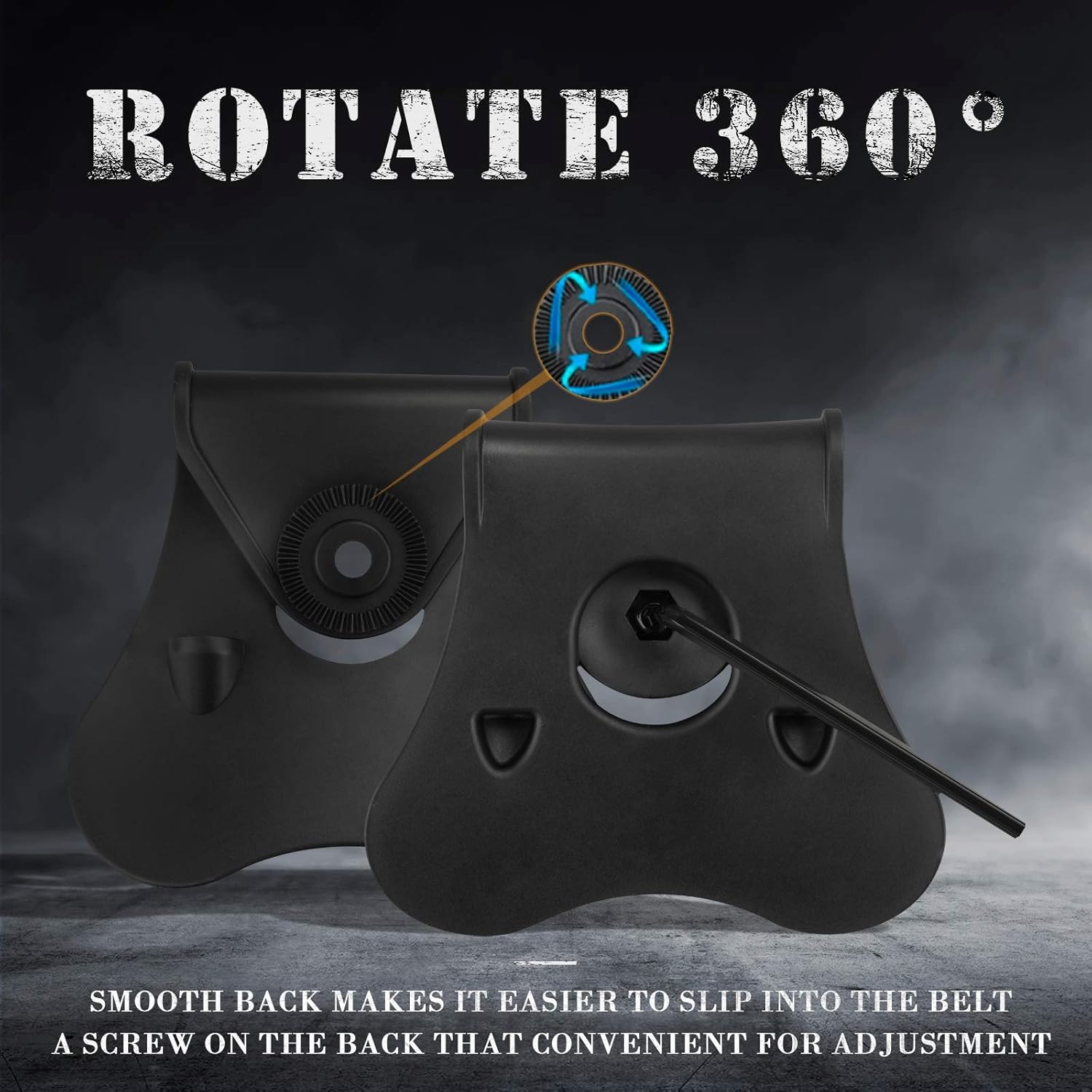 Bodyguard 380 Holsters, OWB Holster for S&W M&P Bodyguard 380 with Integrated Crimson Trace Laser - Index Finger Released | Adjustable Cant | Autolock | Outside Waistband | Lightweight -Right Handed - Image 8