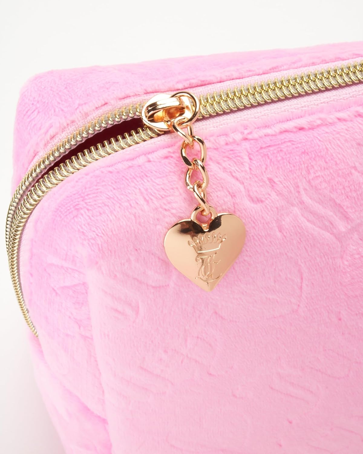 Juicy Couture Women's Cosmetics Bag - Travel Makeup and Toiletries Clutch Wedge Pouch, Pink - Image 4