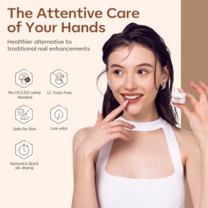 Modelones Nude Acrylic Powder 6 Colors Acrylic Nail Powder Kit Skin Tones Brown Neutral Nail Acrylic Cover Powder for Nail Art Extension No Nail Lamp Needed (C3-Nude Neutral)