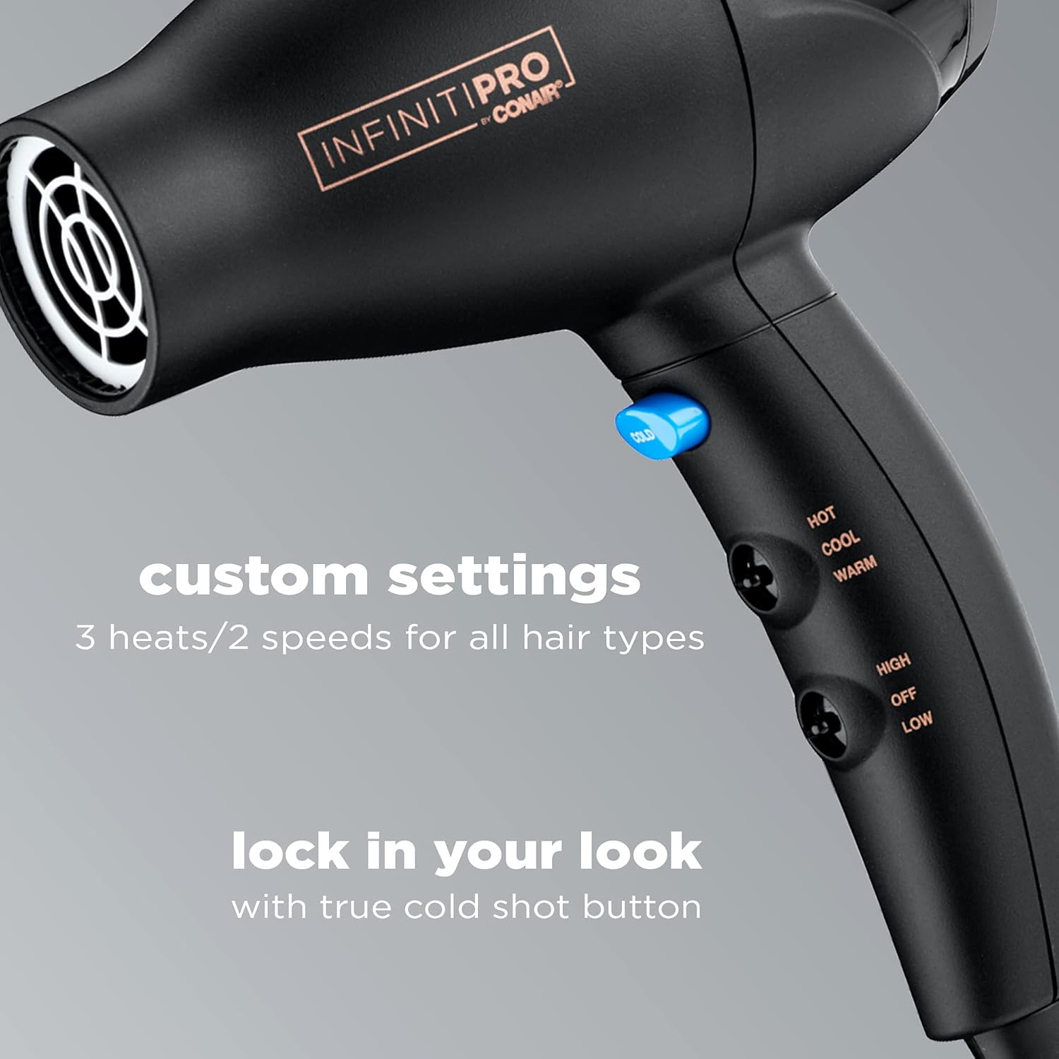 INFINITIPRO BY CONAIR Travel Hair Dryer, Mighty Mini Compact Lightweight Professional AC Motor Hair Dryer - Image 5