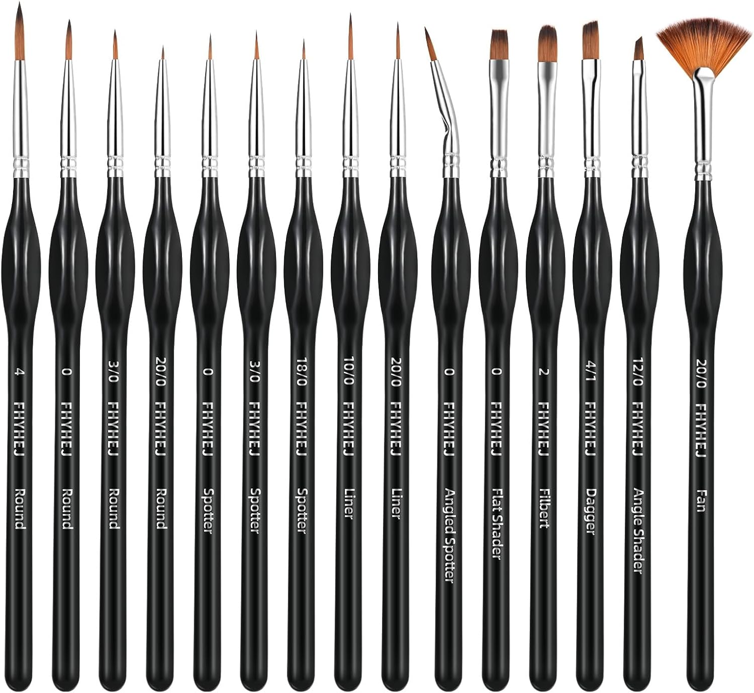 Detail Paint Brushes Set,15pcs Miniature Paint Brushes for Fine Detailing, Art Painting, Micro Detail Paint Brush for Acrylics,Oils, Watercolors,Paint by Number,Models,Face, Nail,Craft,Figurine