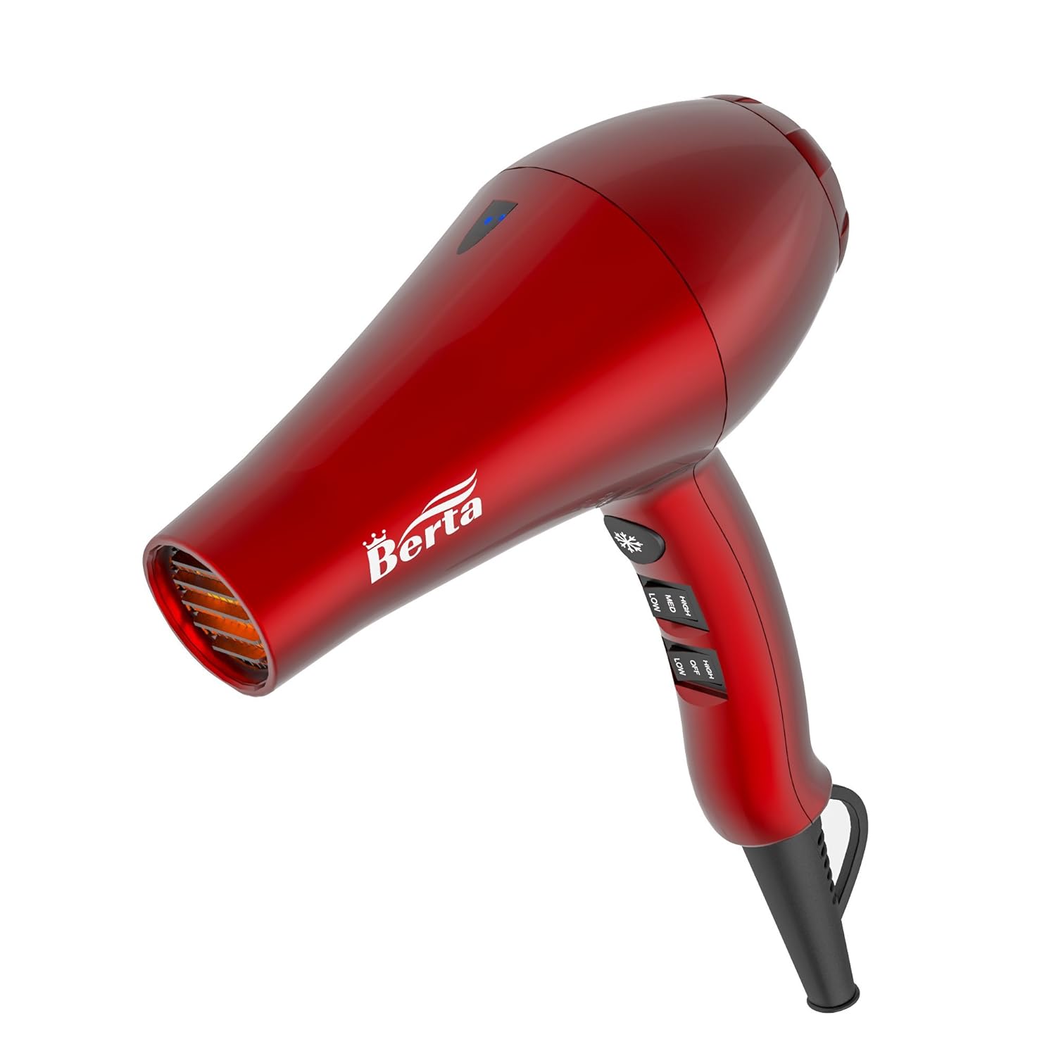 1875W Tourmaline Hair Dryer Ionic Frizz Control Fast Drying Blow Dryer Professional Hairdryer 2 Speed and 3 Heat Settings, Concentrator & Diffuser & Pik, Cool Shot - Image 5