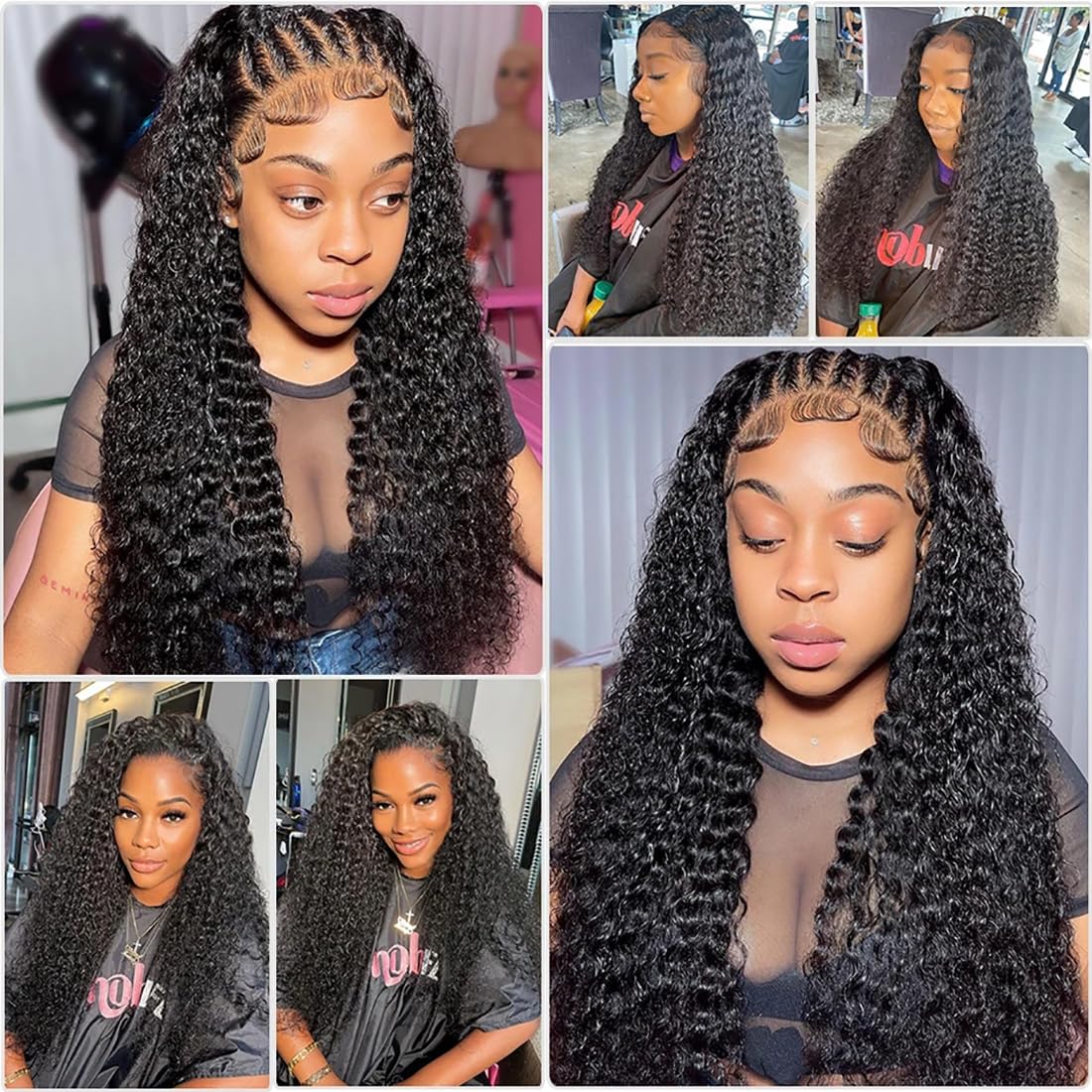 Deep Wave Bundles Human Hair 16 18 20 Inch Deep Curly Bundles 12A Grade 100% Unprocessed Brazilian Virgin Hair Wet and Wavy Bundles Double Weft Natural Black Color - Image 9