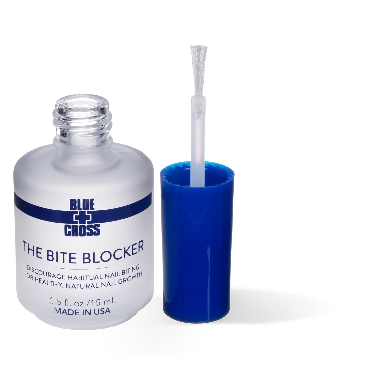 Blue Cross Bite Blocker Bitter Nail Polish 0.5oz for Nail Biting Prevention and Repair - Image 3