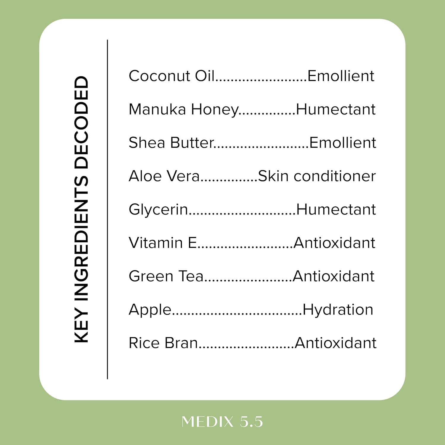Medix 5.5 Coconut Body Lotion + Manuka Honey Cream, Coconut Oil Lotion For Women & Men, Natural Coconut Cream Moisturizer Body Butter Skin Care Balm For Stretch Marks, Cellulite, 15 Fl Oz - Image 4