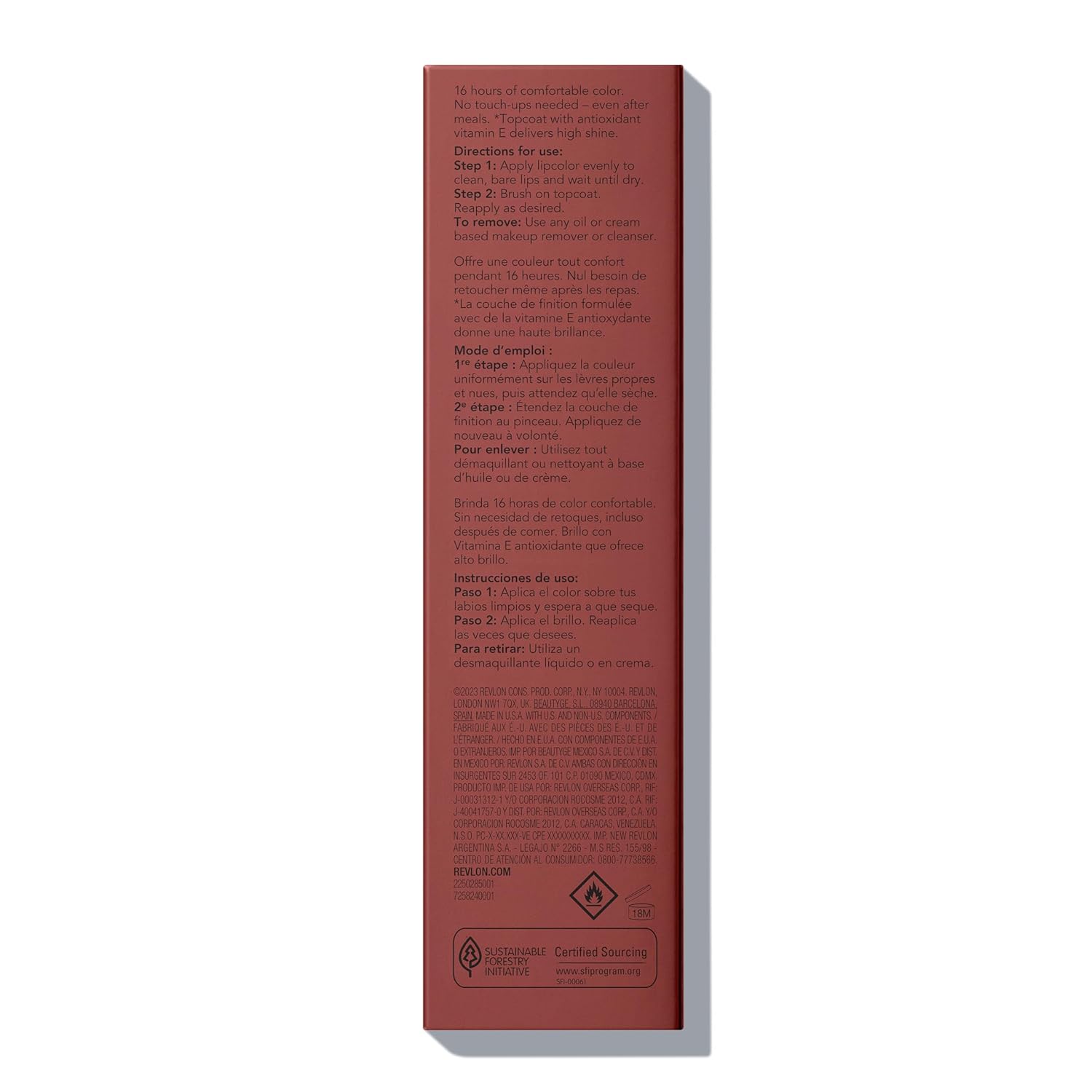 Revlon Liquid Lipstick with Clear Lip Gloss, ColorStay Overtime Lipcolor, Dual Ended with Vitamin E, 340 Eternally Tan, 0.07 Fl Oz - Image 8