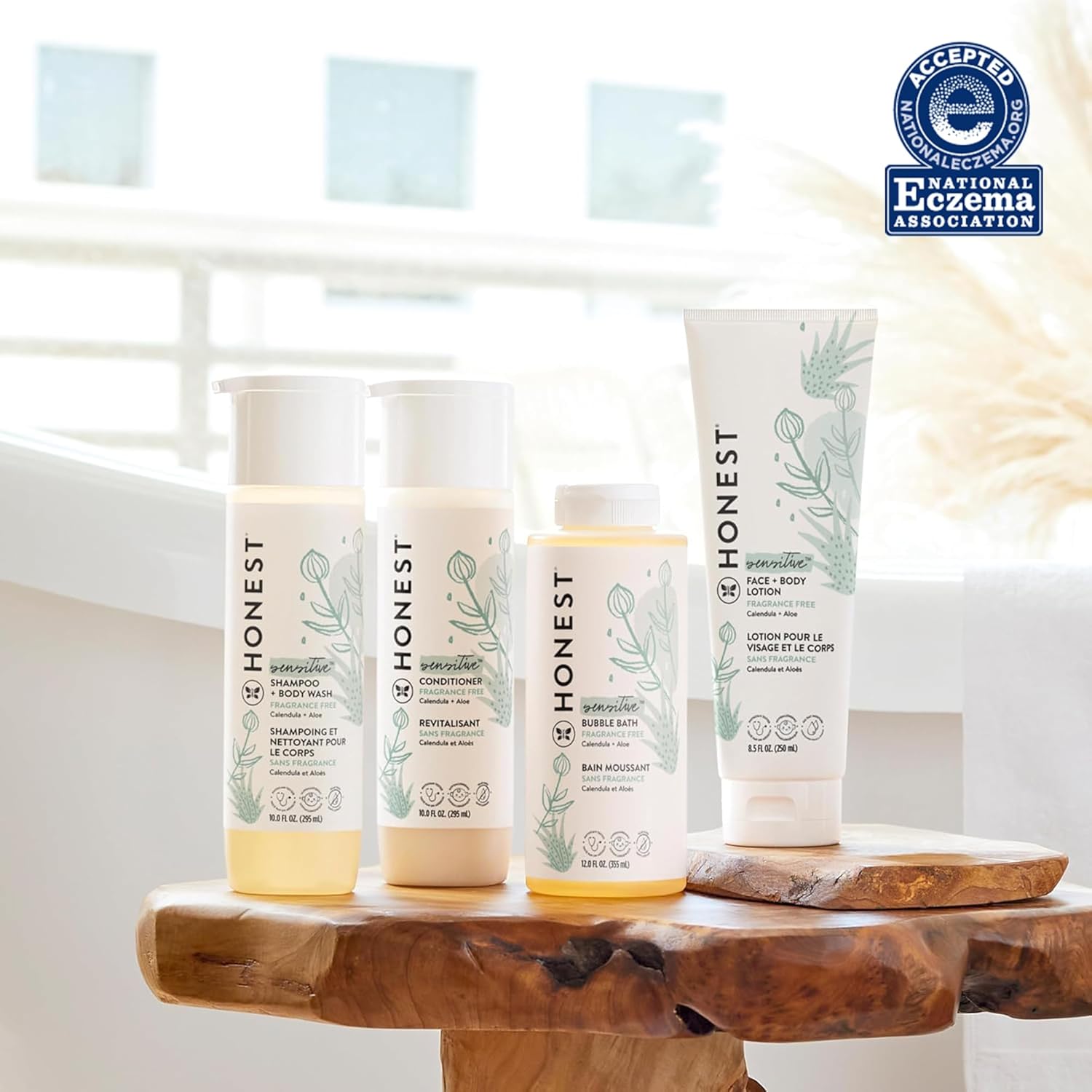 The Honest Company 2-in-1 Cleansing Shampoo + Body Wash for Sensitive Skin | Gentle for Baby | Naturally Derived, Tear-free, Hypoallergenic | Fragrance Free, 10 fl oz - Image 3