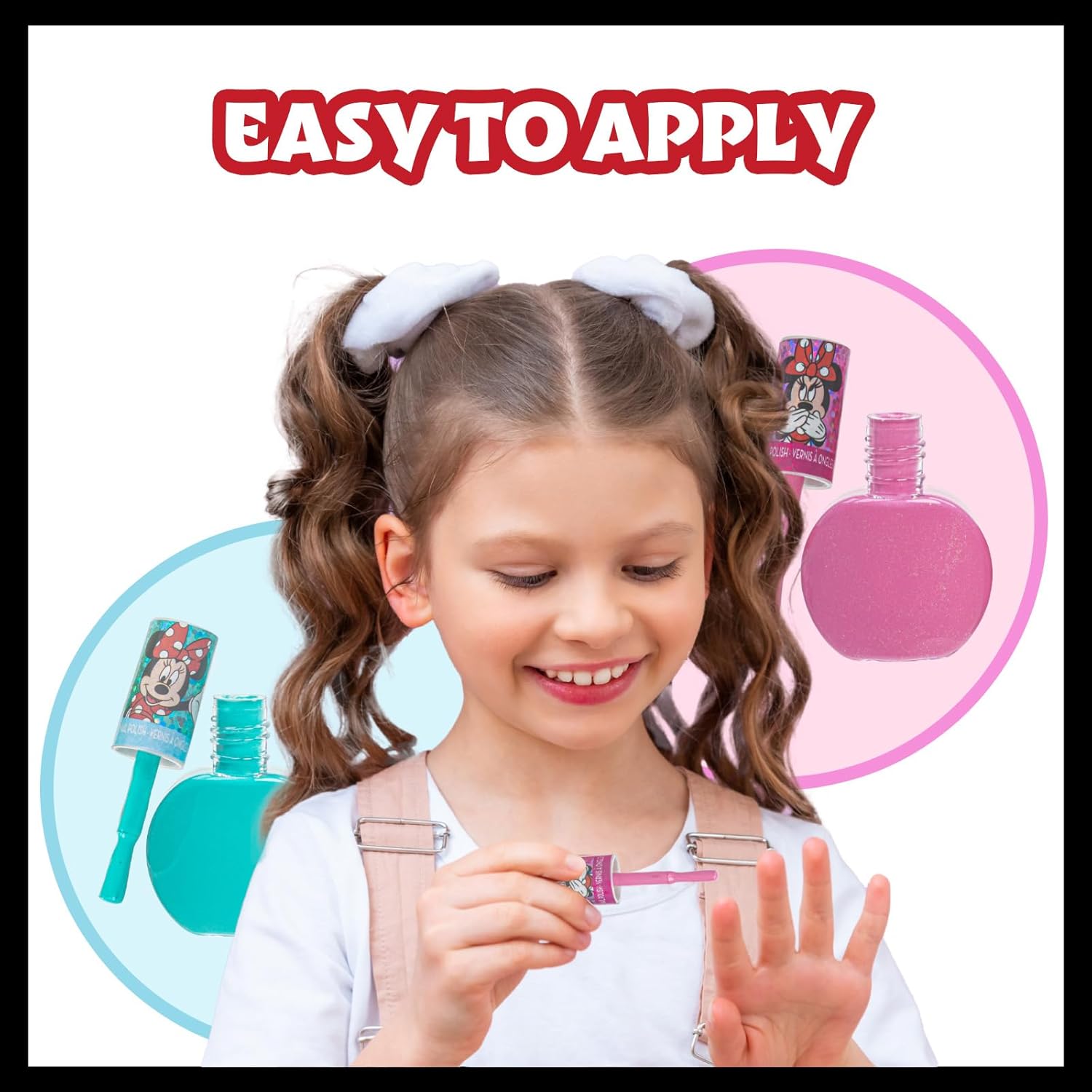 Townley Girl Disney Minnie Mouse 18 Piece Water-Based Nail Polish Set, Quick Dry and Peels-Off, Nail Paint Set for Girls, Perfect for Parties, Sleepovers and Makeovers, Ages 3 - Image 4