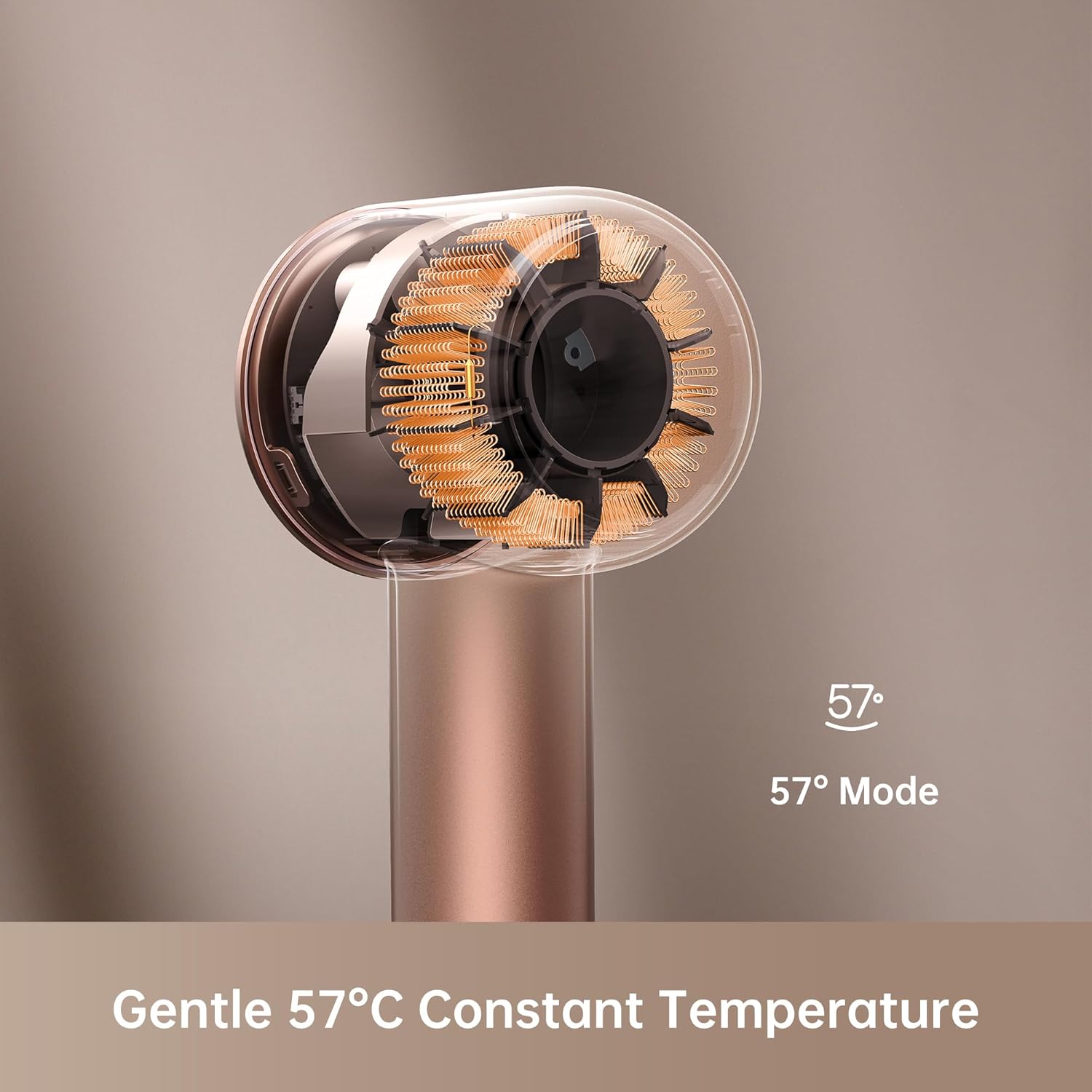 DREAME Hair Glory Combo High-Speed Hair Dryer, 110,000 RPM Motor, 300 Million Negative Ions, Fast-Dry in 2 Minutes, Lightweight & Quiet, Smart Temp Control, Ideal for Smooth, Shiny Hair - Image 3