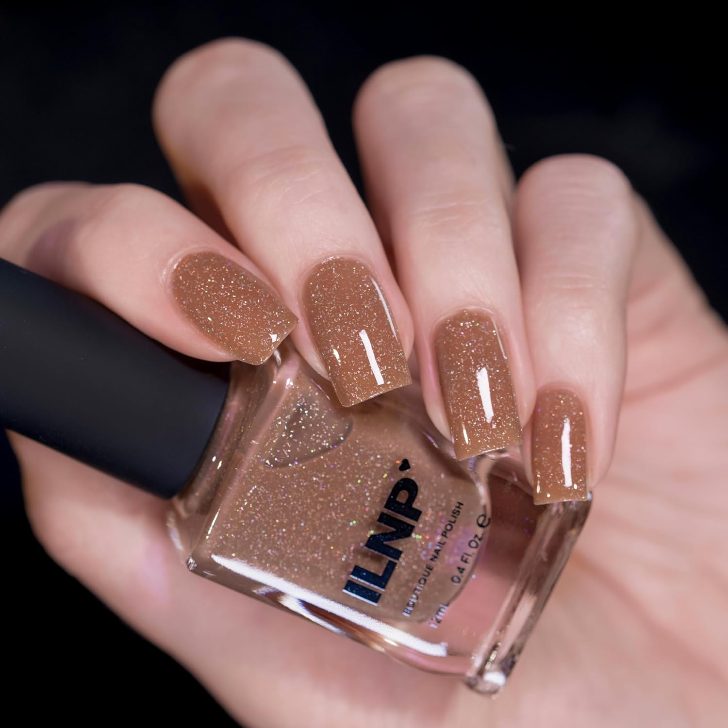 ILNP Cookie Cutter - Delicious Tan Holographic Jelly Nail Polish - Image 2