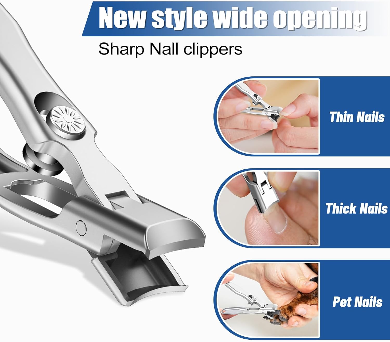 LUX German Toenail Clippers for Seniors Thick Nails, Ultra-Sharp and Durable Fingernail Clippers Cutters Trimmers with Safety Lock for Men Women Seniors, 18-Month Replacement Warranty! - Image 6