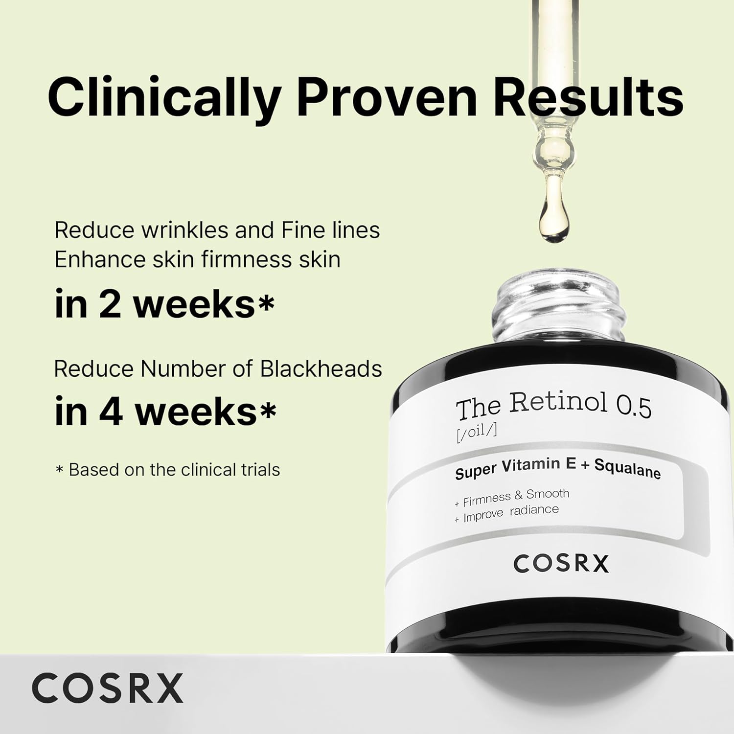 COSRX Retinol 0.5 Oil, Anti-aging Serum with 0.5% Retinoid Treatment for Face, Reduce Wrinkles, Fine Lines, & Signs of Aging, Gentle Skincare for Day & Night, Not Tested on Animals, Korean Skincare - Image 5