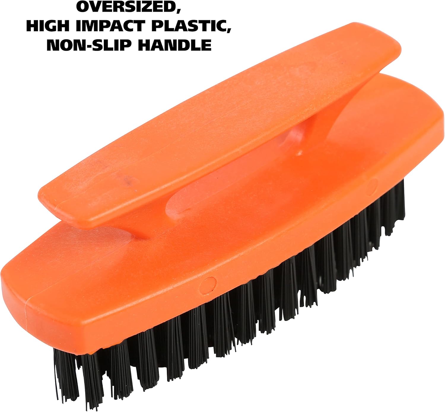 GreatNeck 19025 Nail Brush, 6 Pack Nail and Hand Scrub Brush Set, Stiff Bristles, Comfortable Scrubber Grip, Salon or Construction Quality, Gift For DIYer or Nail Techs - Image 4
