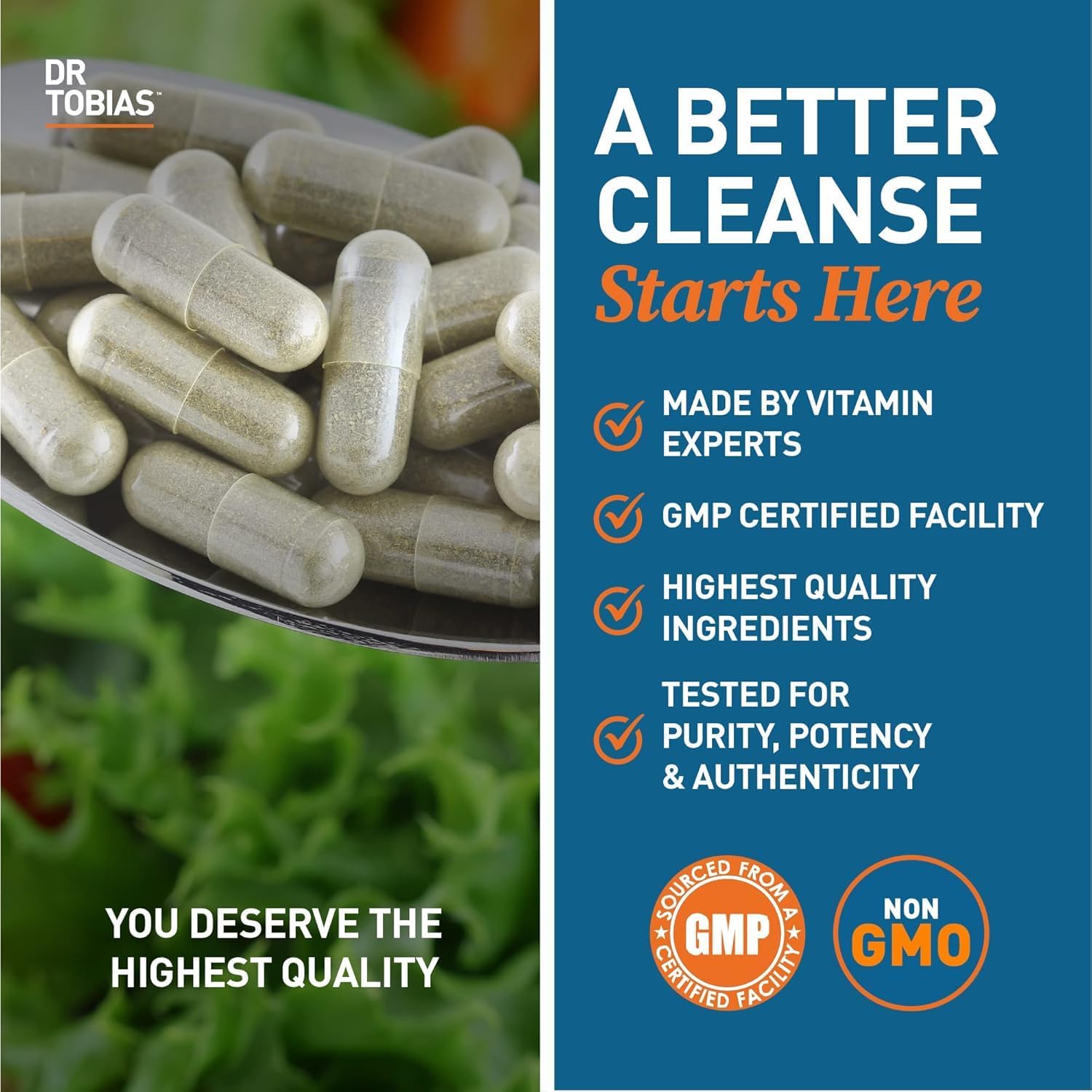 Dr. Tobias Colon 14 Day Cleanse, Advanced Gut Cleanse Detox for Women & Men with Cascara Sagrada, Psyllium Husk, Senna Leaf & Probiotics, Non-GMO Colon Cleanse, 28 Capsules 1-2 Daily - Image 5