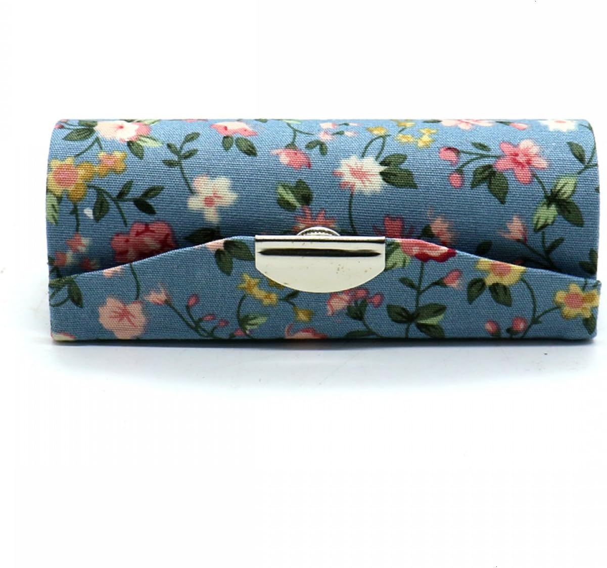 4 Pcs Ladies Floral Lipstick Case Holder with Mirror, Cosmetic Storage Kit Makeup Travel Cases Organizer Bag for Purse - Image 5