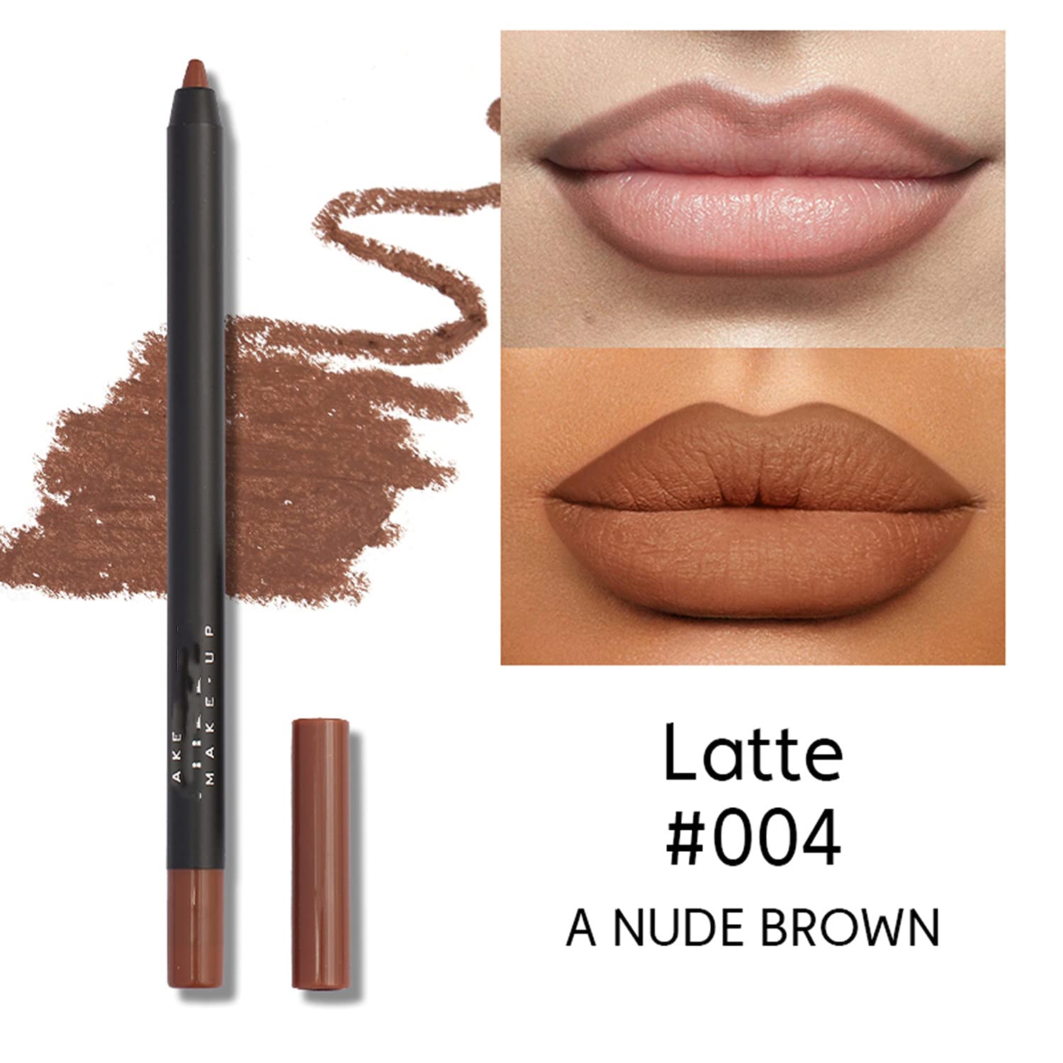 MAEPEOR Matte Lipliner and Eyeliner Kit 3 PCS Smoothly Creamy Lipliner and Eyeliner Pen Set for Daily Wear (3PCS Kit 2) - Image 4