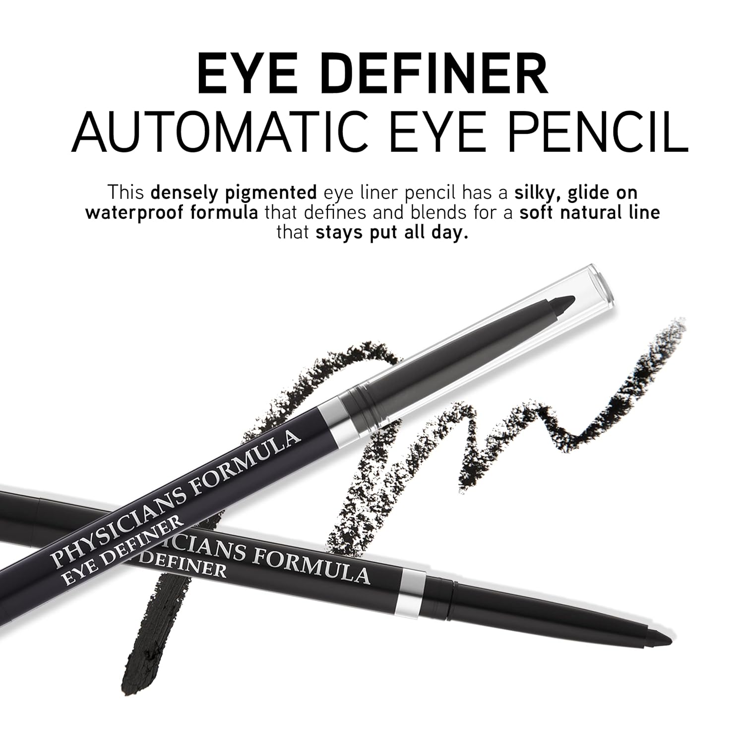 Physicians Formula Eye Definer Automatic Eyeliner Pencil Ultra Black | Dermatologist Tested, Clinicially Tested - Image 2