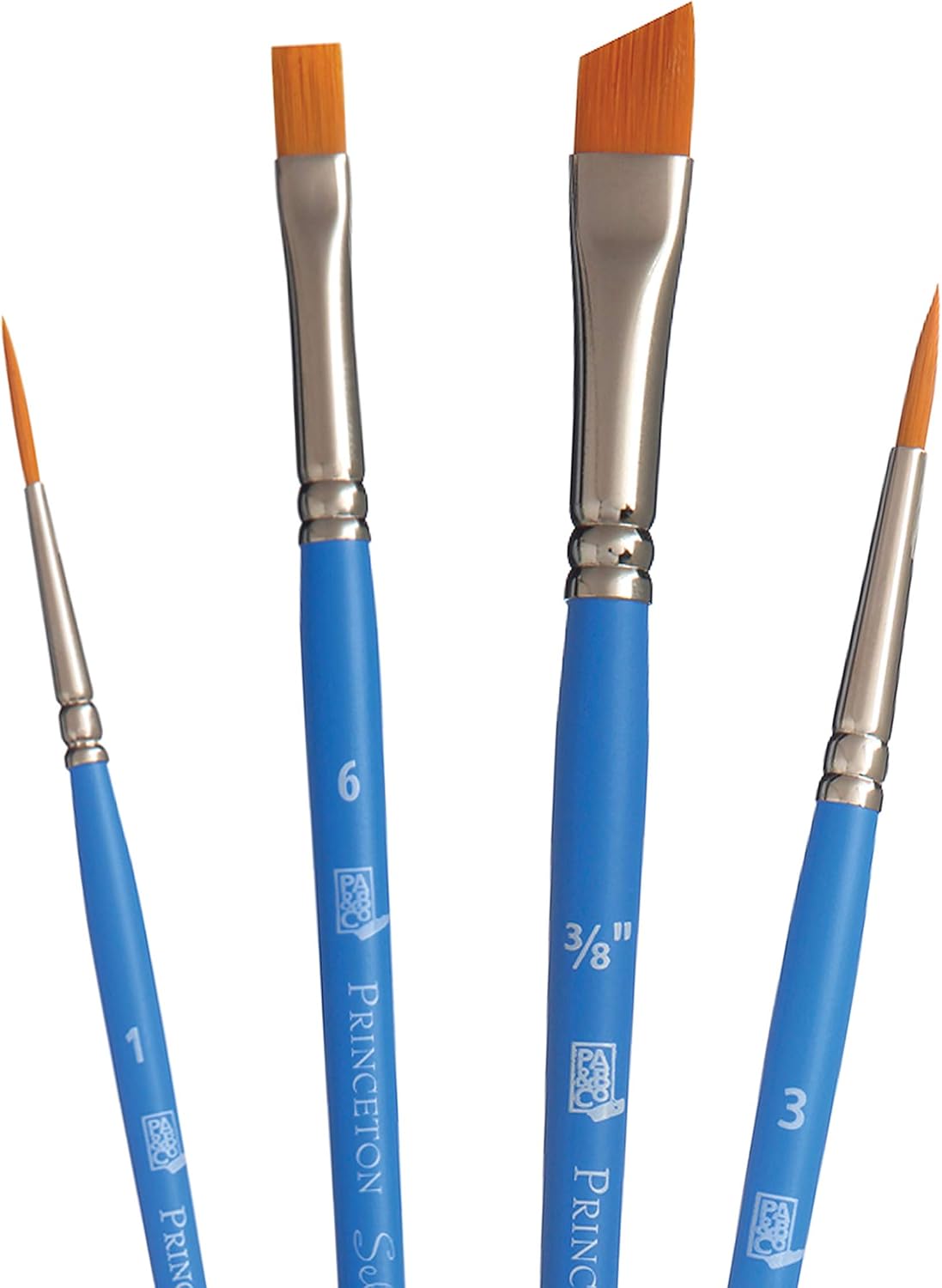 Princeton Select Artiste Paintbrush, 13-4 Brush Set, Blue