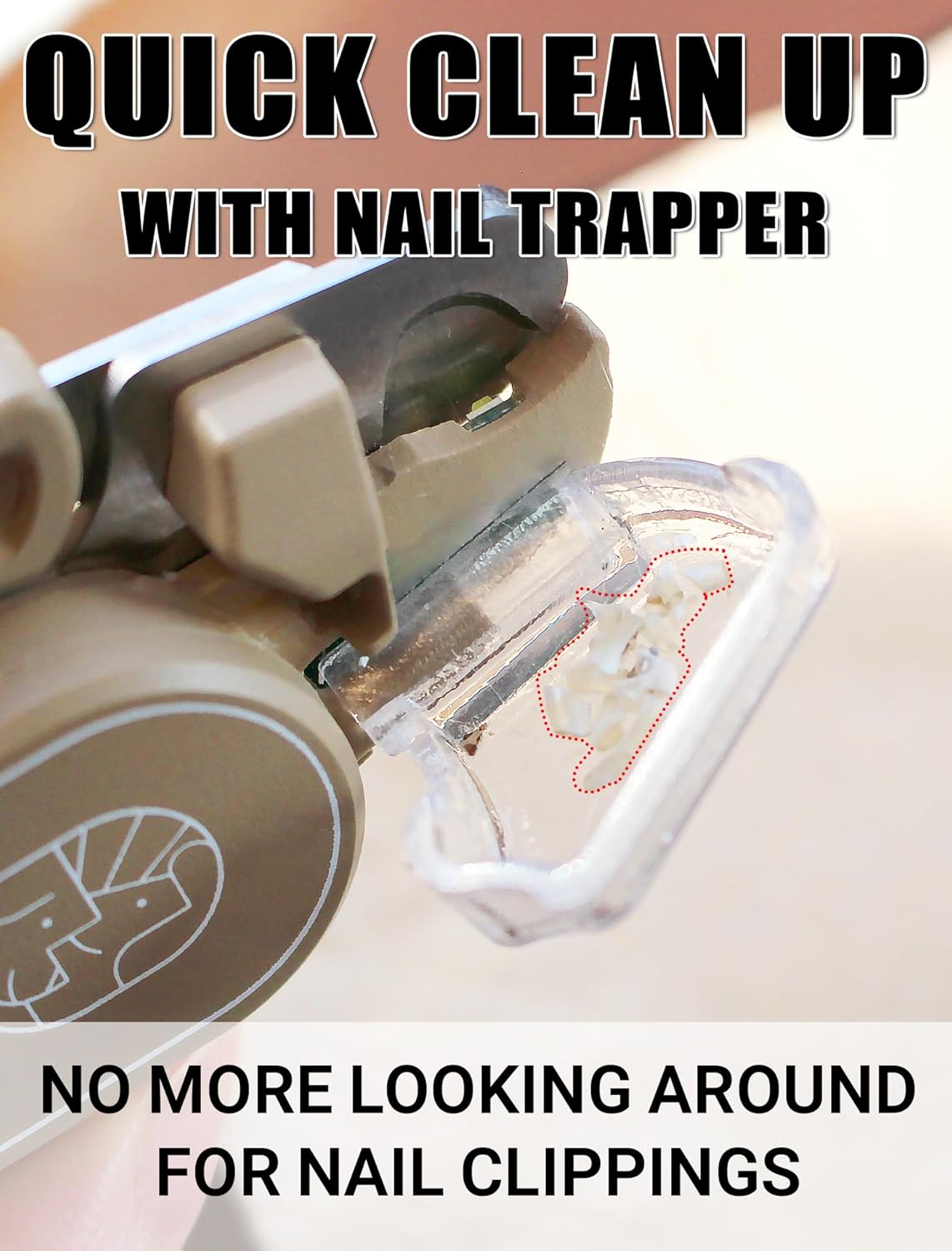 Cat Nail Clipper with LED Guide Light and Nail Trapper - Image 3
