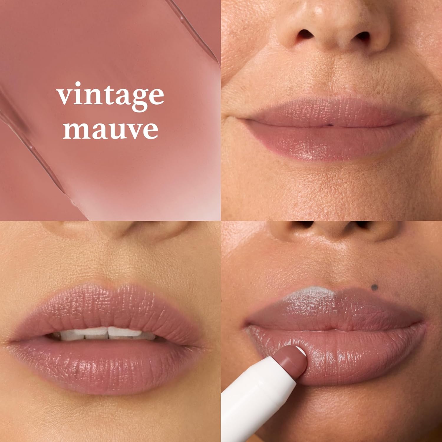 Julep The Perfect Pair 2pc Set It's Balm Tinted Lip Balm Vintage Mauve and With a Trace Retractable Creamy Long-Lasting Lip Liner, Antique Rose - Image 4