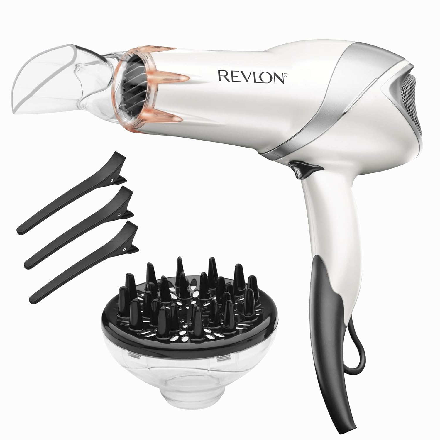 Revlon 1875W Infrared Hair Dryer & One-Step Volumizer Hot Air Brush Bundle, Black, 1 Count Each - Image 2