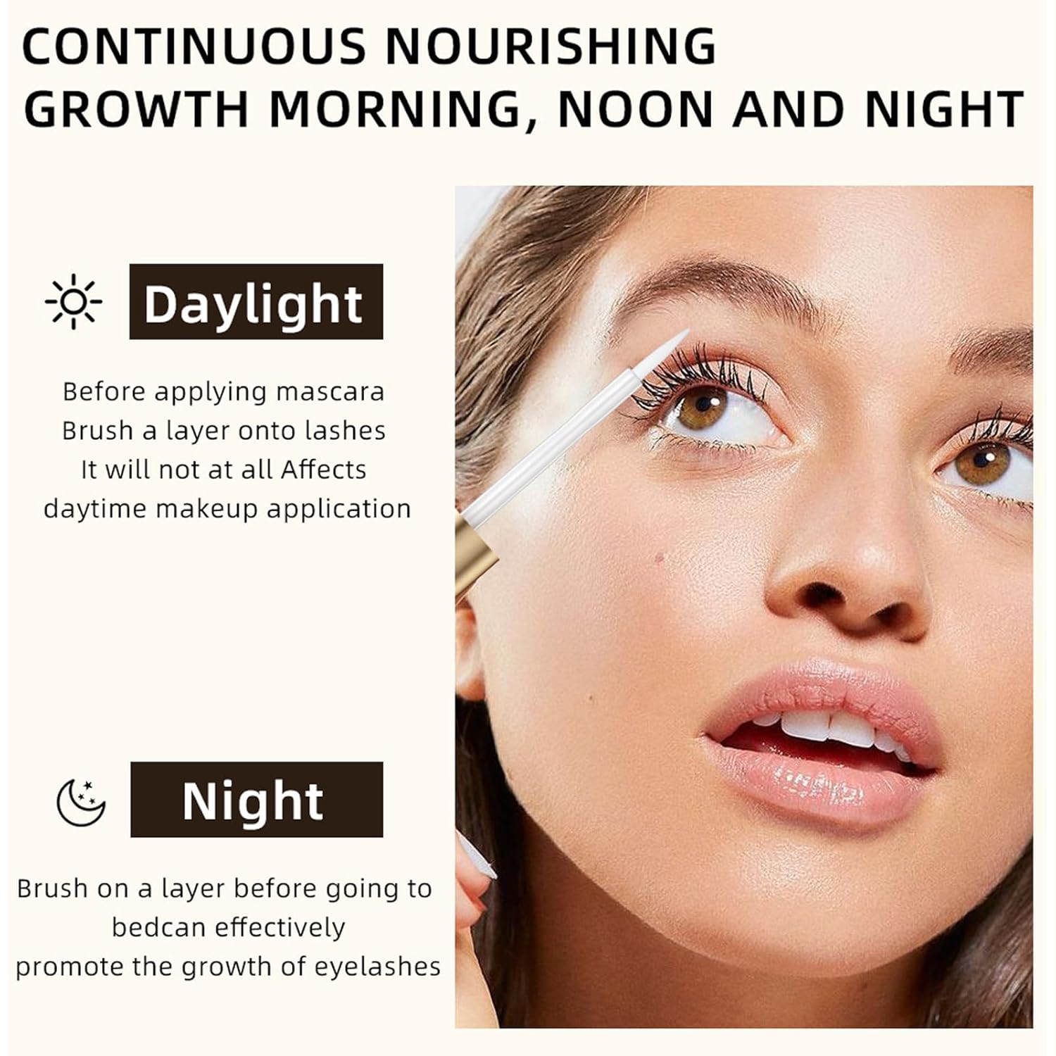 Eyelash Growth Serum for Thickness & Length, Enhances Lash Extensions, Also Promotes Brow Growth - Image 7