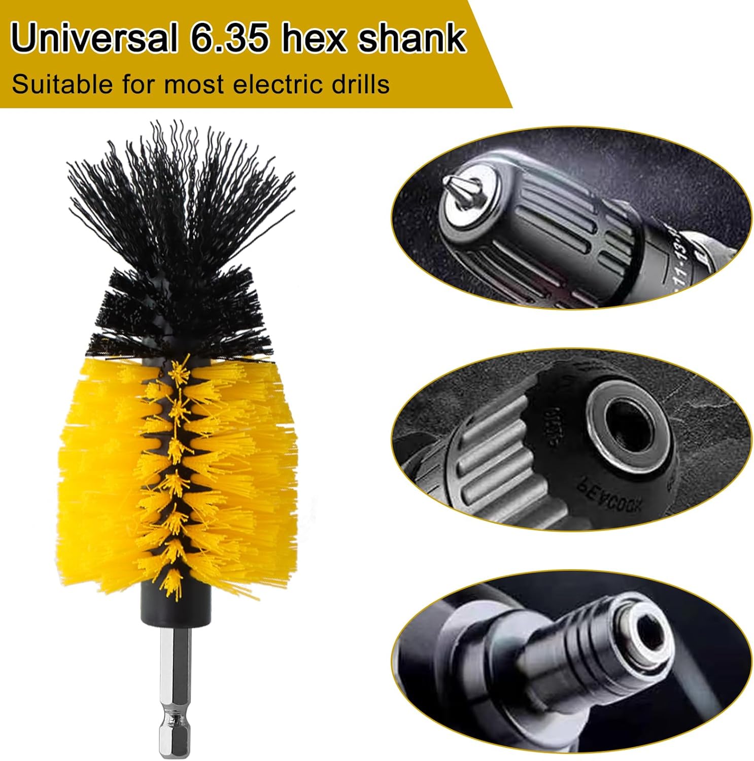 18 Piece Deep Cleaning Drill Brush Attachment Set for Floors, Cars, and Sinks - Image 4