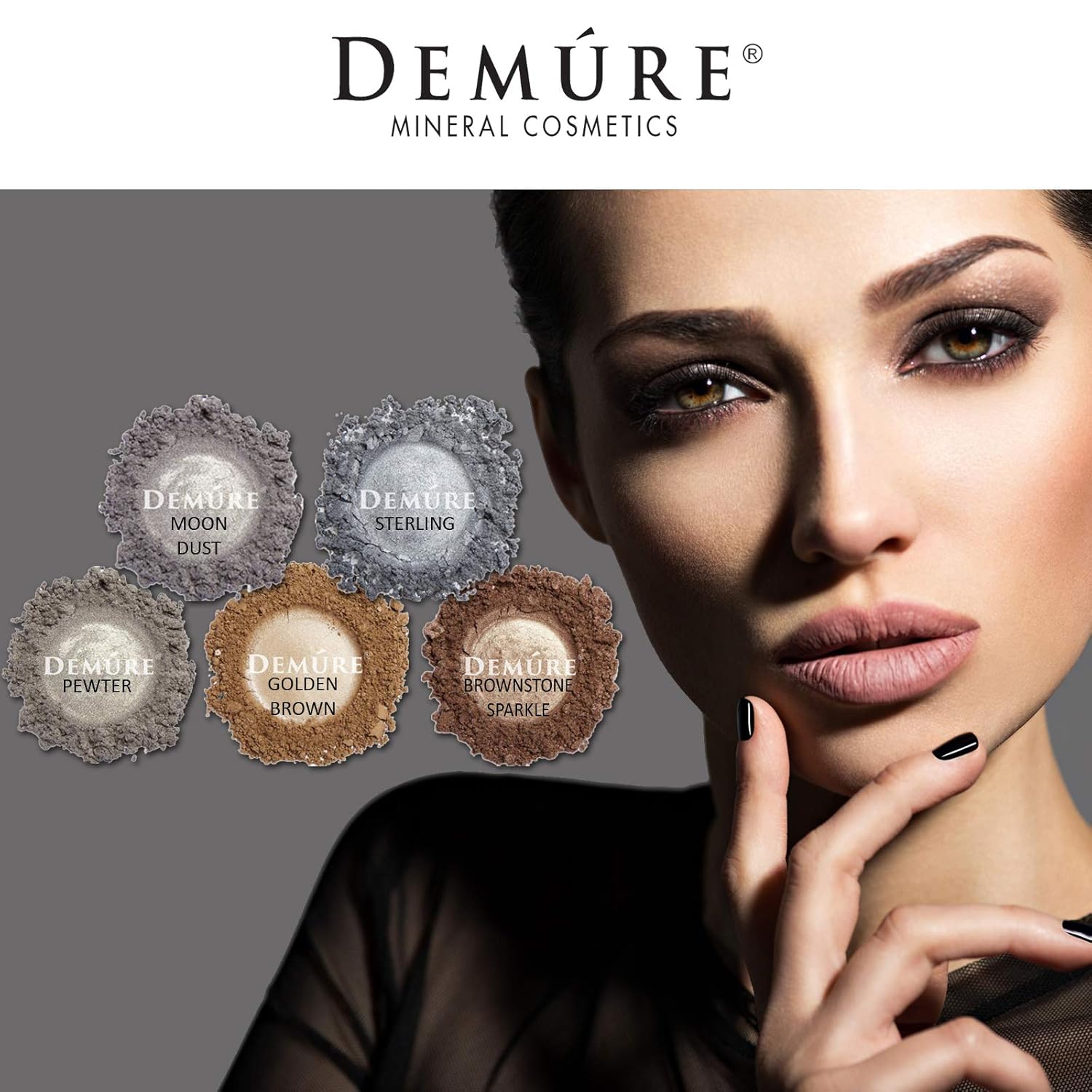 Demure Mineral Make Up (Sterling) Eye Shadow, Shimmer Eyeshadow, Loose Powder, Glitter Eyeshadow, Organic Makeup, Eye Makeup, Natural Makeup, Organic Eyeshadow, Natural Eyeshadow, Professional Makeup - Image 8