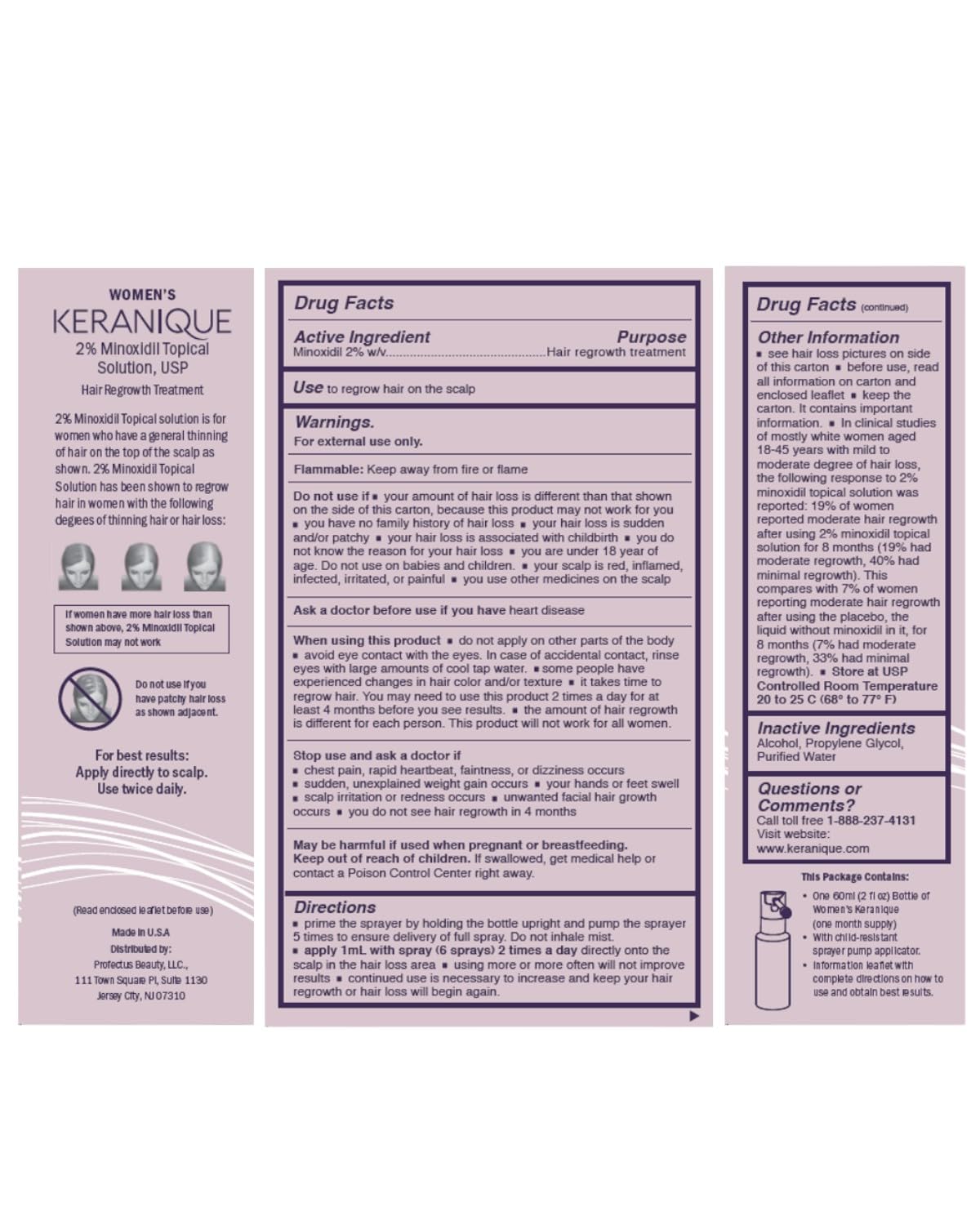 Keranique 2 Fl Oz 2% Minoxidil Hair Regrowth Treatment Topical Solution for Women - Image 8