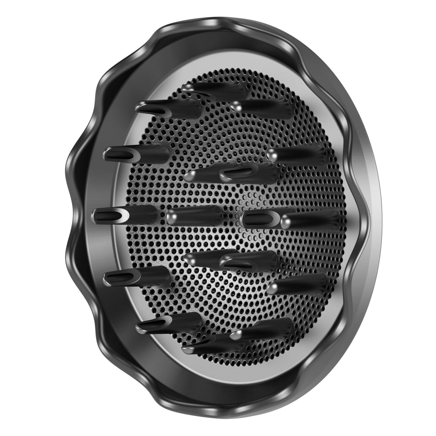 Hair Dryer Diffuser, Attachment for Hair Dryer, Hair Diffuser for Curly Hair, 360° Magnetic Diffuser for HZD&DSON Supersonic Hair Dryer, Hair Attchment for Women, Black
