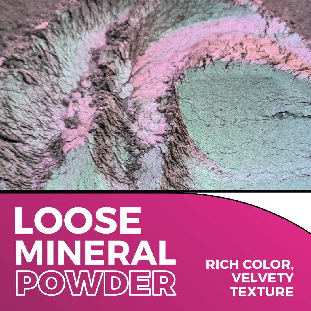 Concrete Minerals Variety Collection, Silky- Smooth and Highly Pigmented Cosmetics, 100% Vegan and Cruelty Free, Loose Mineral Eyeshadow Powder, Handmade in USA (Masquerade) - Image 4