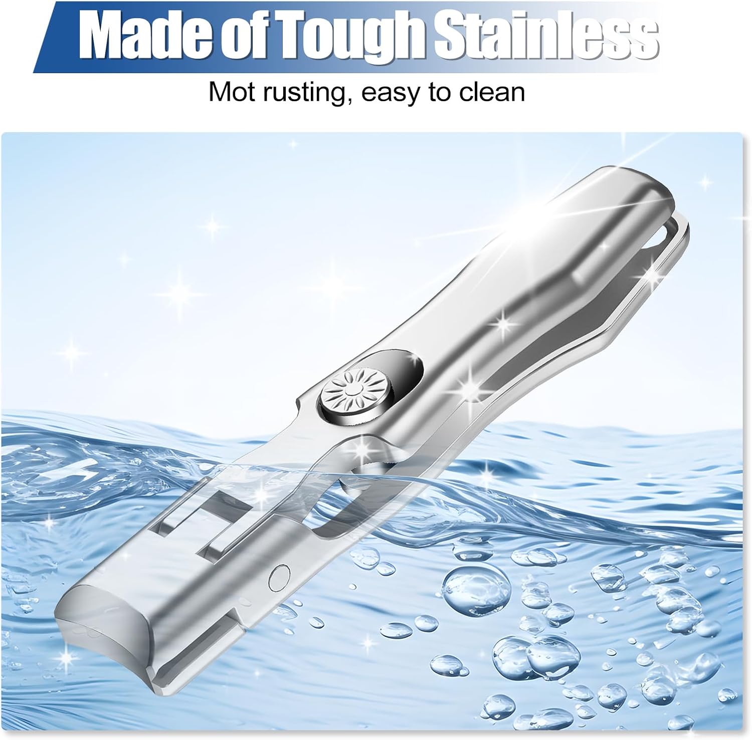 LUX German Toenail Clippers for Seniors Thick Nails, Ultra-Sharp and Durable Fingernail Clippers Cutters Trimmers with Safety Lock for Men Women Seniors, 18-Month Replacement Warranty! - Image 7