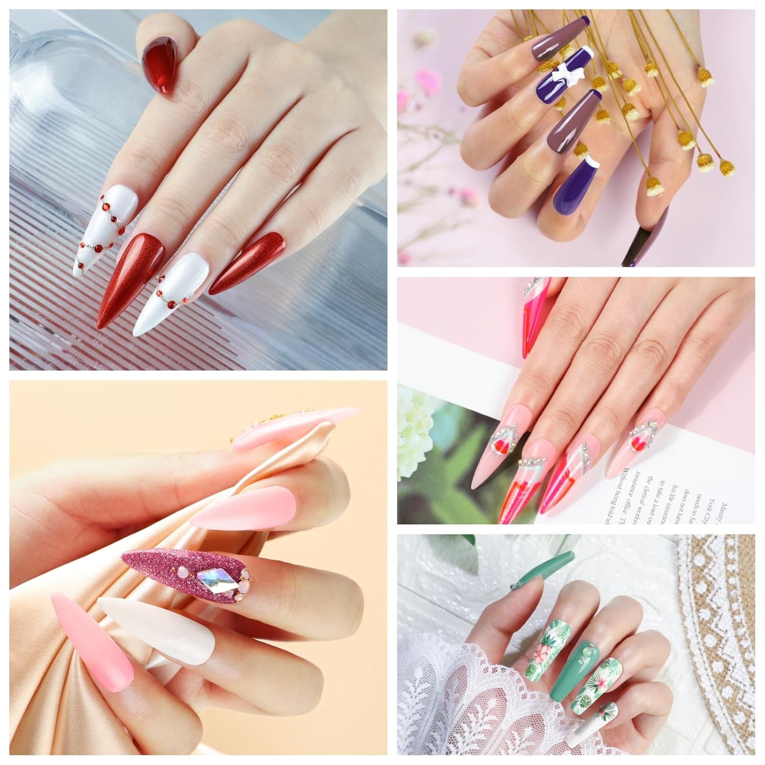 53pcs Gel Nail Polish Kit with U V light and Drill Starter Kit 35 Colors Gel Polish Set 5pcs Top Base Coat Nail Art Supplies French Nail Manicure Kit DIY at Home for Women - Image 3