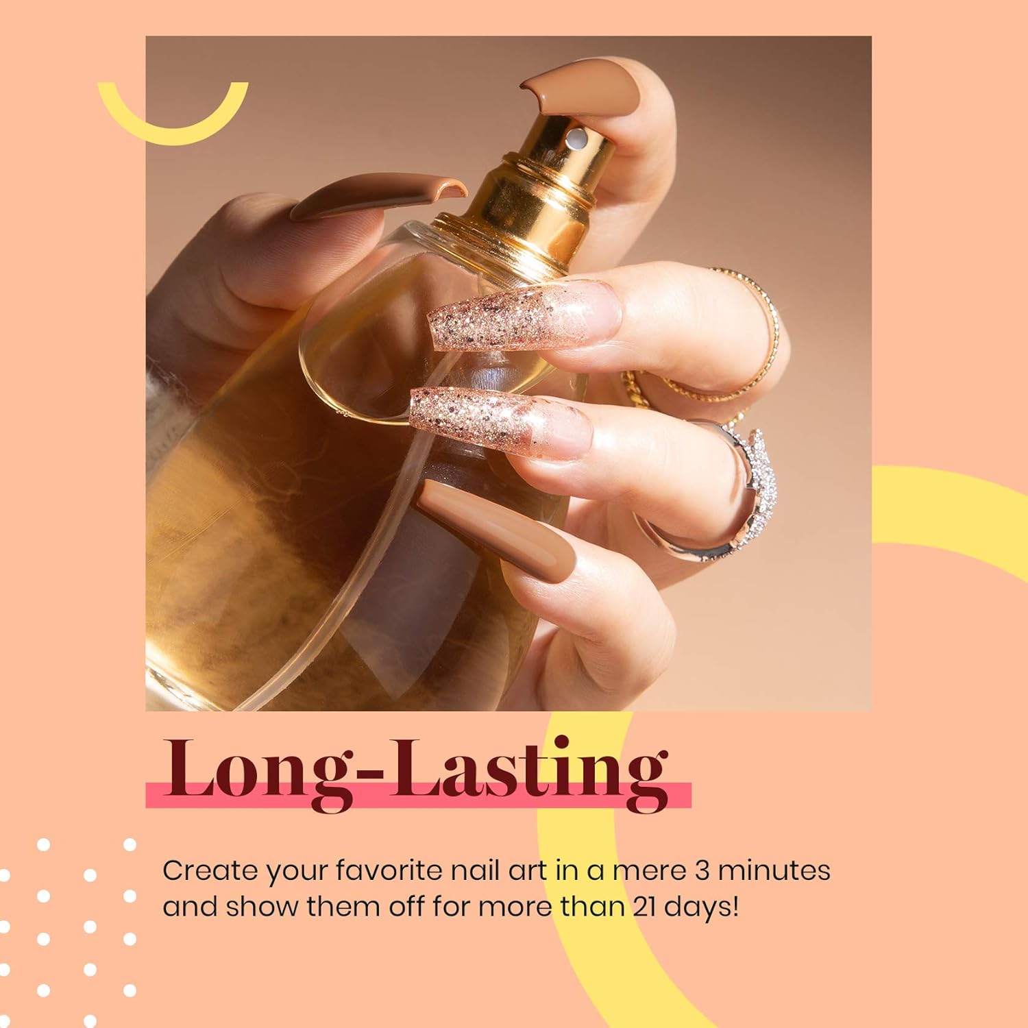 Beetles Gel Nail Polish, 1Pcs 15ml Beyonce Caramel Brown Color Soak Off Gel Polish Nail Art Manicure Salon DIY Uv Lamp Nail Design Decoration at Home - Image 3