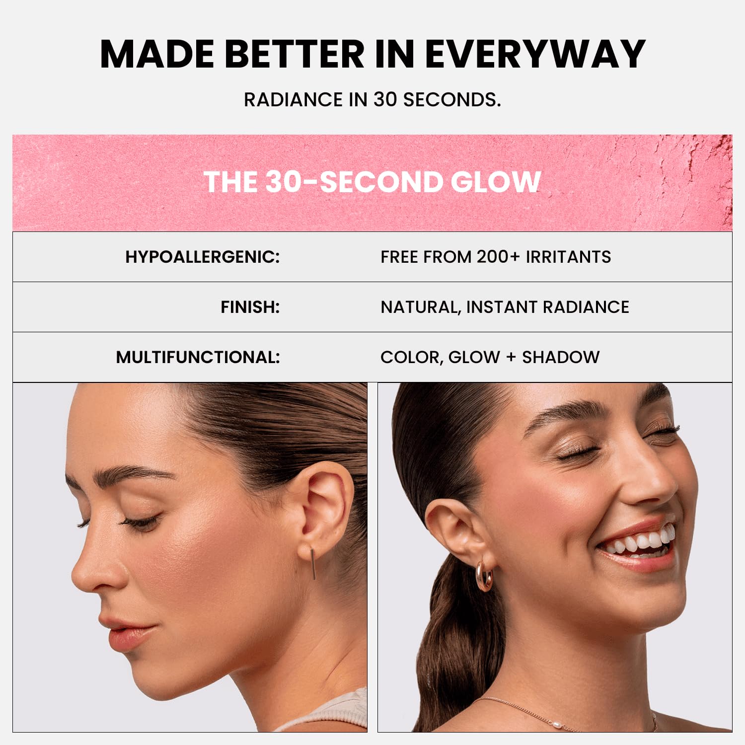Phase Zero Makeup Powder Blusher - "Desert Storm" - 4g / 0.141 oz - Full Coverage, Natural Blush - Soft, Buildable Pink, Coral, Peach & Golden Hues - Image 4