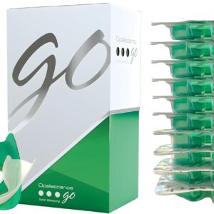 Opalescence Go 15% Mint - Prefilled Teeth Whitening Trays - 15% Hydrogen Peroxide - (10 Treatments) Made by Ultradent Products. Teeth Whitening Kit -Mint - Includes 2Chill Toothbrush 5194-1T